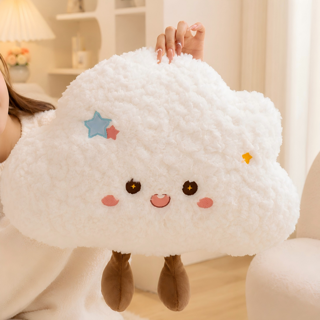 White Cloud Character Pillow